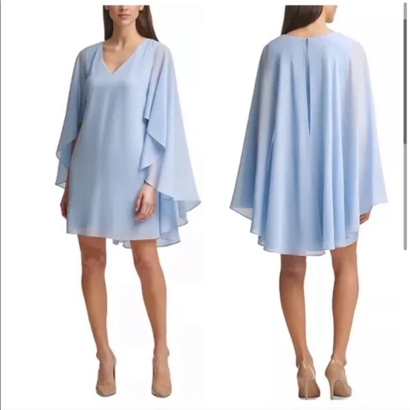 Vince camuto cape back shift sale dress